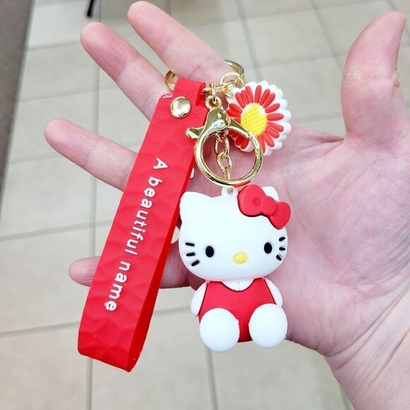 Brand New Red Hello Kitty Keychain - Picture 1 of 5